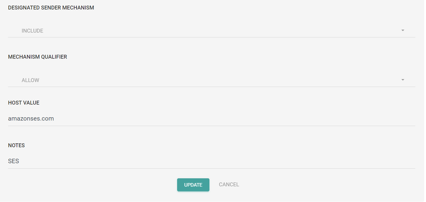 Amazon SES SPF & DKIM Setup